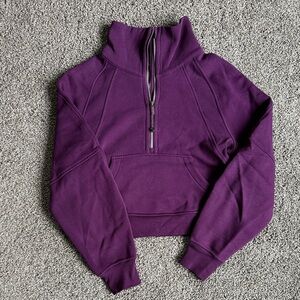 Lululemon Athletica funnel neck oversized scuba in Dramatic Magenta